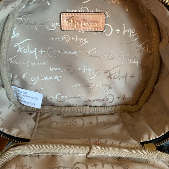 Cosmetic Case Foley + Corinna Rose Gold 8.5” Zippered - Picture 6 of 6